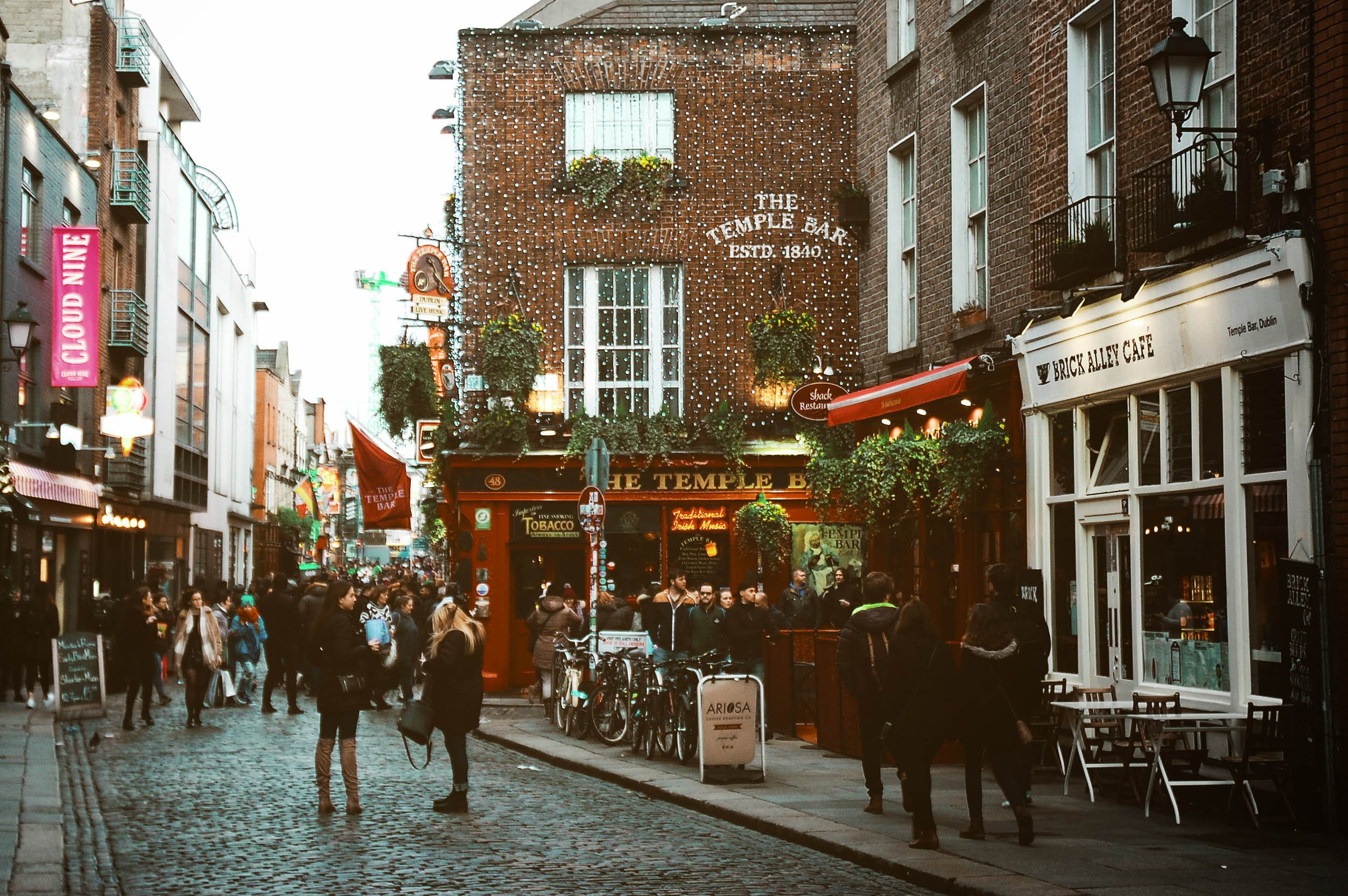 rue de Temple bar à Dublin,Irlande